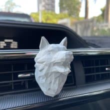 送禮首選 聖誕禮物 交換禮物 幾何動物系列車用擴香石 獅 狼 虎