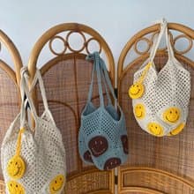 BOHOPeach Croche tote bag Handbags for weekend trip