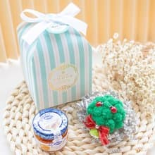 AMOUR 藍色條紋盒裝 花椰菜磁鐵+hero蜂蜜 小禮盒 公司 捧花 學校
