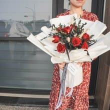 【竒花】情人節花束 畢業 生日禮物 永生乾燥花 告白求婚花束