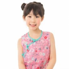 兒童旗袍 古風 無袖輕透款 花語燦爛