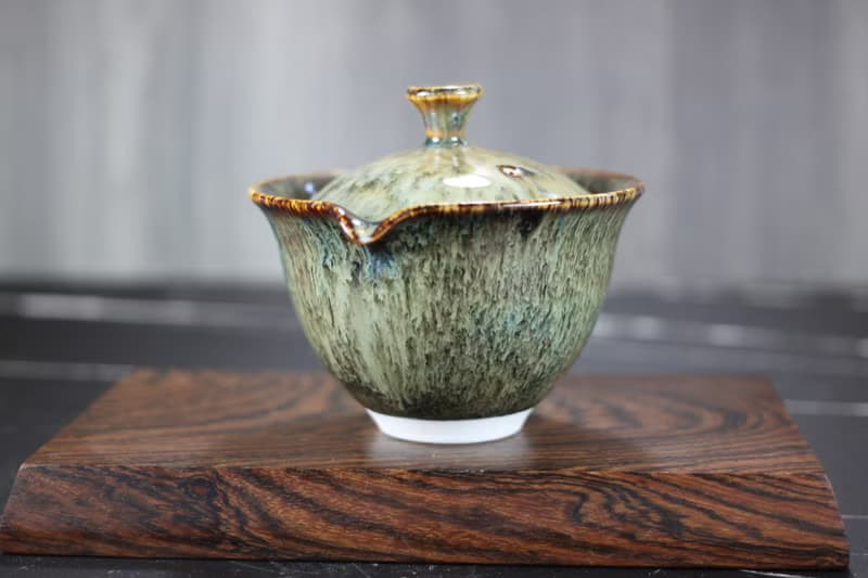 【送禮好物】冬木 天目釉蓋碗 蓋杯 鶯歌名家葉敏祥作品