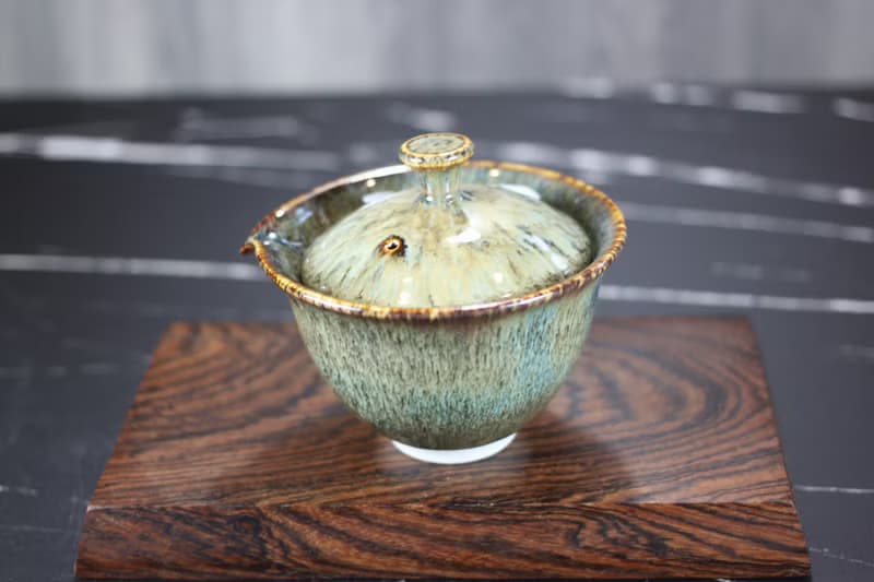 【送禮好物】冬木 天目釉蓋碗 蓋杯 鶯歌名家葉敏祥作品