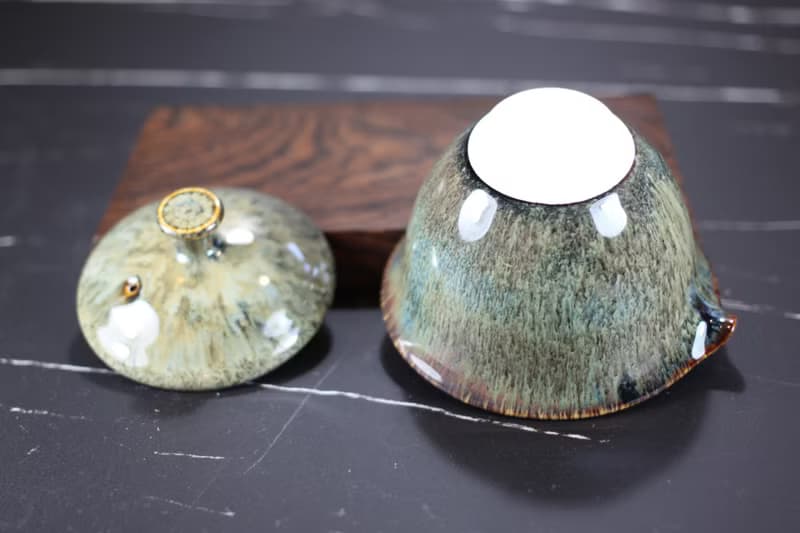 【送禮好物】冬木 天目釉蓋碗 蓋杯 鶯歌名家葉敏祥作品