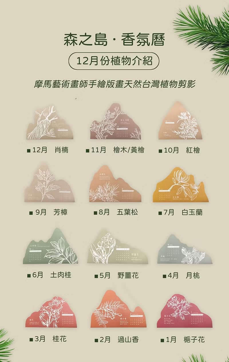 森之島丨台灣森林香水_香氛曆丨留住台灣的香氣