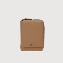 【免費升級送禮包裝】維克多-D拉鍊零錢袋卡夾-淺棕/BF512-145-CS