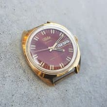 Mechanical wind up Soviet watch SLAVA 26 jewels – mens wristwatch vintage