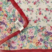 Kenzo Vintage Floral Silk Scarf 23 x 23 inches