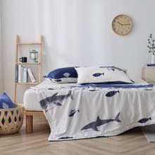 兒童涼被 鯊魚 兒童寢具  午休被 嬰兒被 天絲