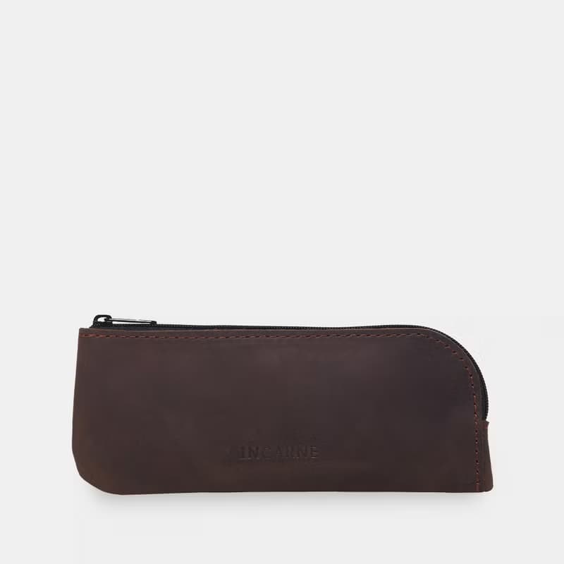 棕色真皮眼鏡盒 – 時尚皮革配件禮品