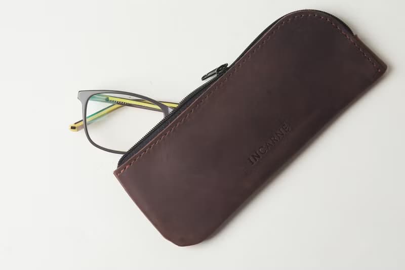 棕色真皮眼鏡盒 – 時尚皮革配件禮品