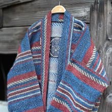 AMIN'S SHINY WORLD 燈芯絨民族條紋 KIMONO Roll UP重磅