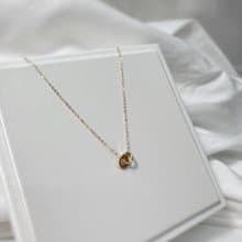 雙子星項鍊  Twin Stars Necklace- 18K純金金項鏈