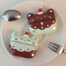 薄荷巧克力貓 AirPods 保護殼