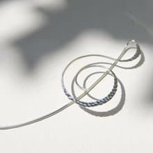 925純銀 樂光 音符 輕耳飾 耳環