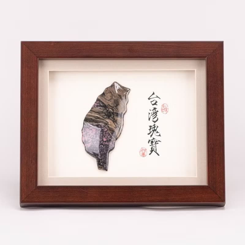 七彩玫瑰石(桌上型)立體圓雕畫S│送外賓首選│畢業禮物