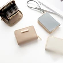 お札が折れない コンパクトウォレット 【 シュリンクレザー 】 名入れ 本革 ミニ財布 プレゼント HW18K