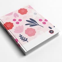 粉色花朵手工書/筆記本/手帳/日記本-洛可可草莓 WELKIN 交換禮物