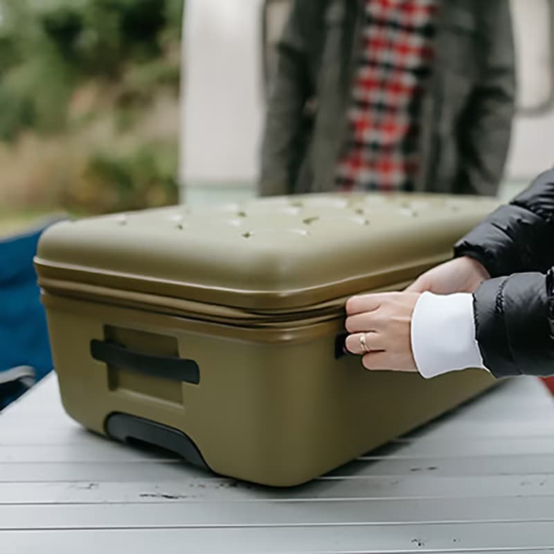 【LOJEL】VITA 22吋 登機箱 PP材質 雙齒防盜防爆拉鍊箱 橄欖綠