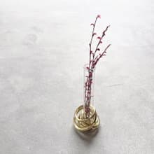 Ring 真鍮リングの一輪挿し