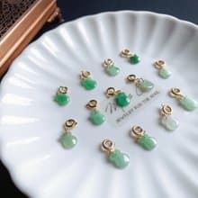 冰種陽綠翡翠小錢袋 盛裝財富與祝福 隨意扣 滴溜 可搭手鍊 項鍊