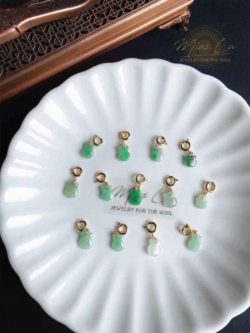 冰種陽綠翡翠小錢袋 盛裝財富與祝福 隨意扣 滴溜 可搭手鍊 項鍊