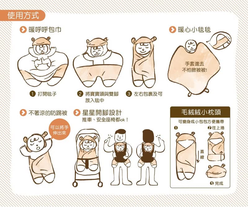 【hipopipo小西波 - 森林派對系列】花豹動物星星毯禮盒