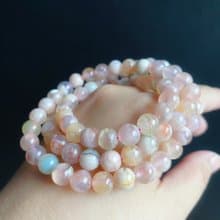 孤品 永恒的花 櫻花瑪瑙 多彩 多圈 手鍊 天然石 禮物 獨一無二