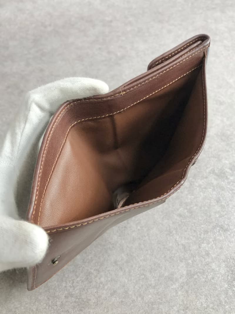 【 日本直送　名牌中古包 】CELINE セリーヌ パリマカダム 財布 インディゴ キャンバス 二つ折り財布 vintage ヴィンテージ zbp5r8