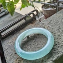 Miss feng天然石-天然凍青玉手鐲