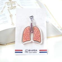 肺部 器官 內臟鎖匙扣  鑰匙圈科學 畢業