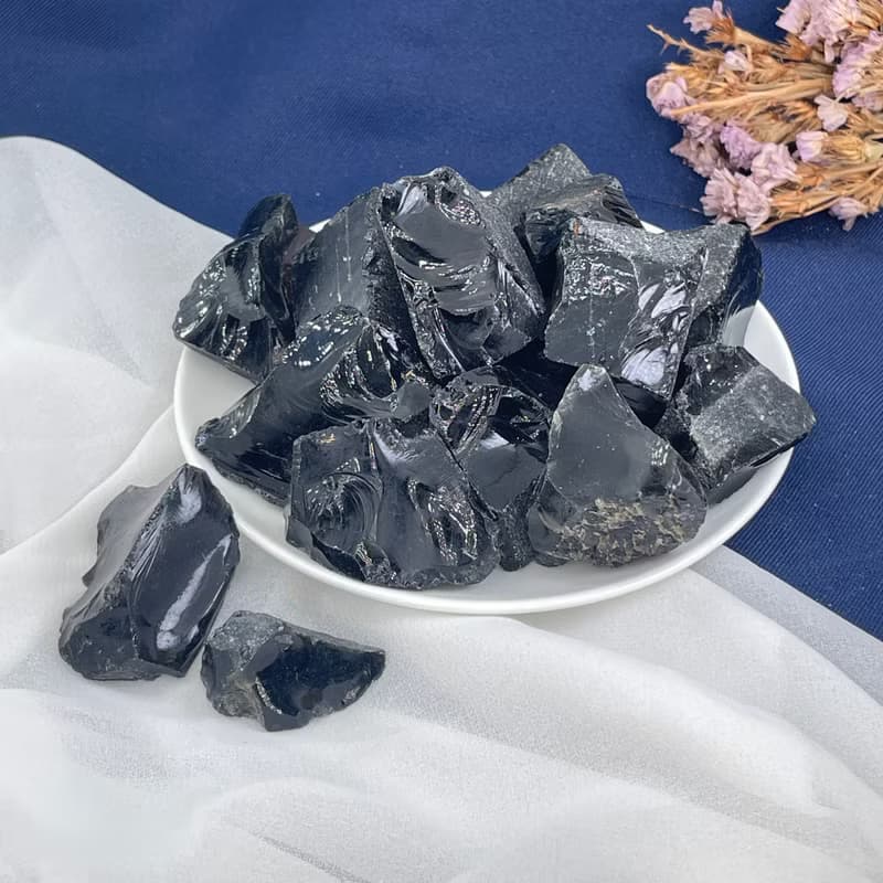 【MU工坊】黑曜石擴香石/水晶擴香燈/碎石/室內香薰/淨化小夜