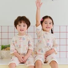 四葉的幸運草-【寬鬆】植纖衣七分袖韓國童裝-K54607