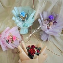 七夕永生玫瑰中花束