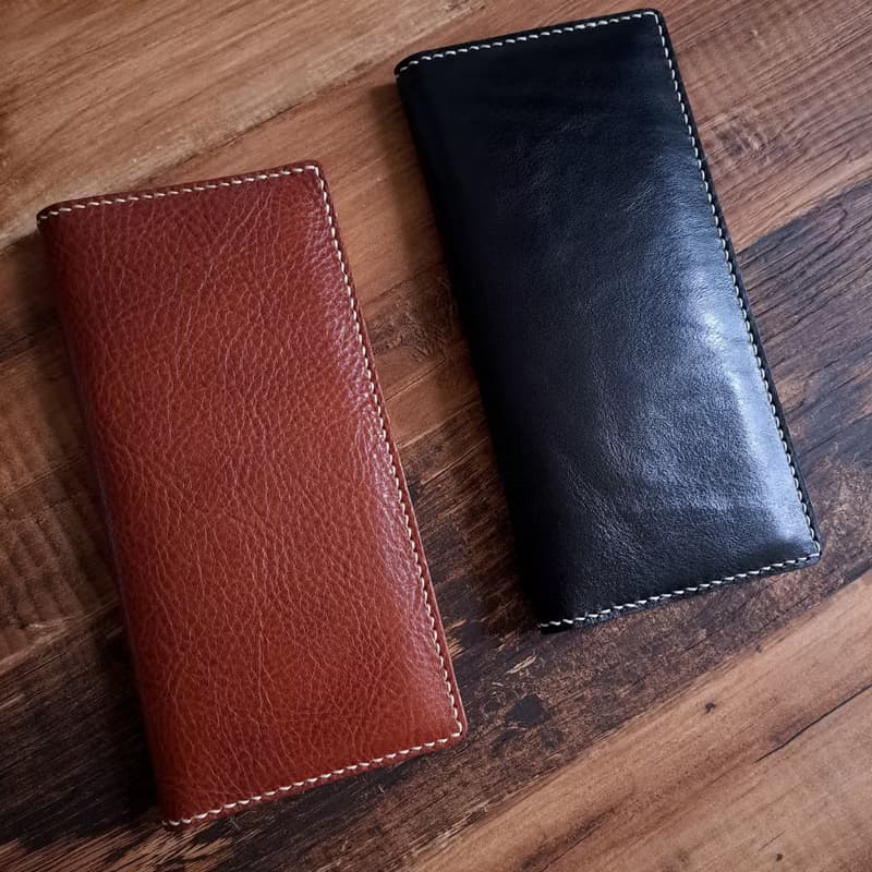 【開運錢包】mica at home簡約真皮長夾/紅色【義大利植鞣牛皮】