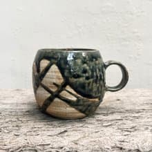 墨藍 咖啡杯 大型二號 | 陶器皿