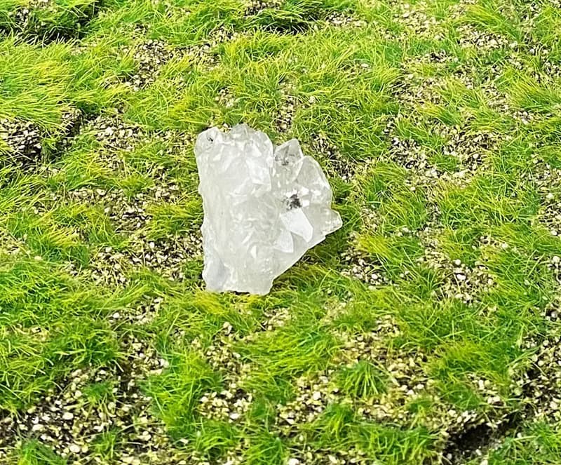 天然原礦純淨白色鑽石魚眼石晶山簇 釋放負面磁場 提升洞察力