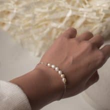 Pearl Bracelet, 925 Silver, Taurus gem, Capricorn birthstone,  Christmas Gift