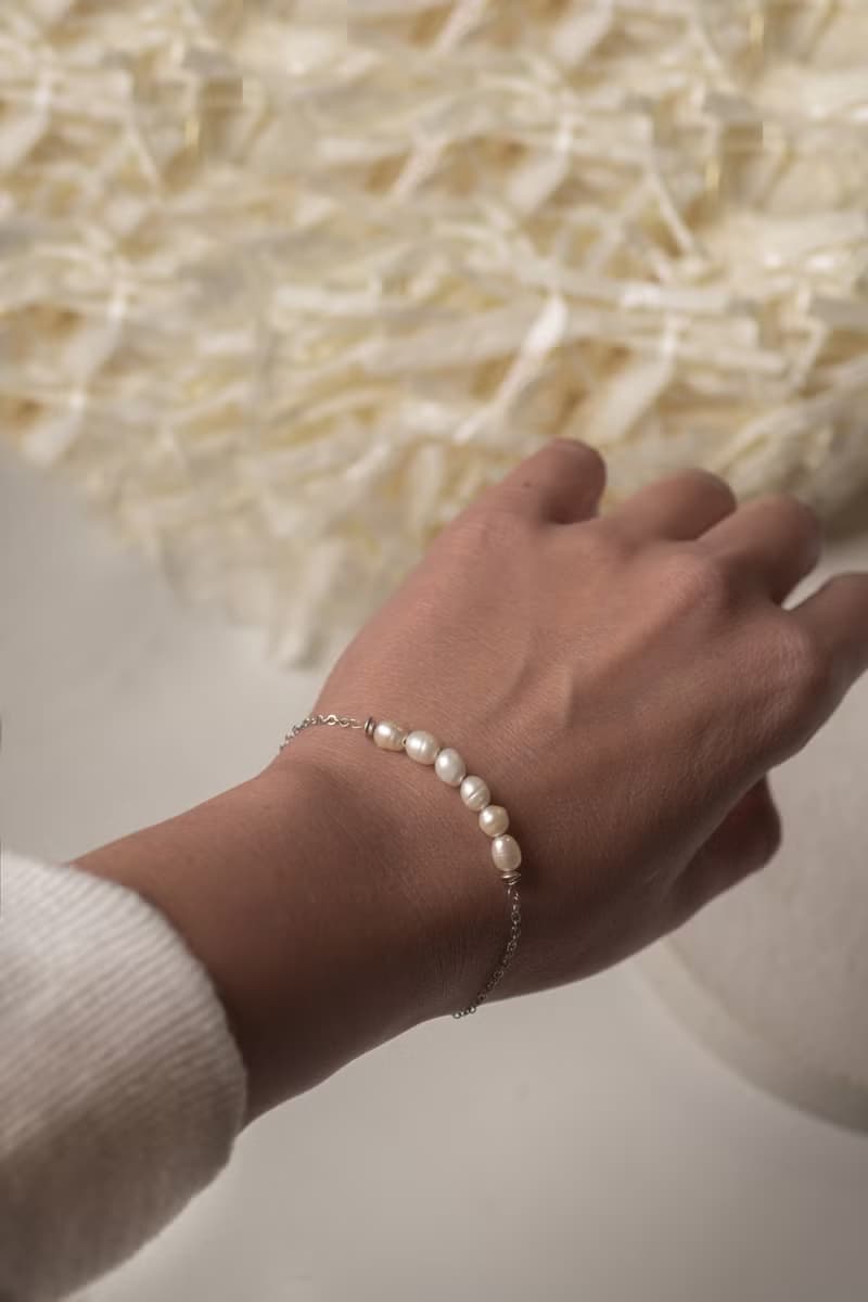 Pearl Bracelet, 925 Silver, Taurus gem, Capricorn birthstone,  Christmas Gift
