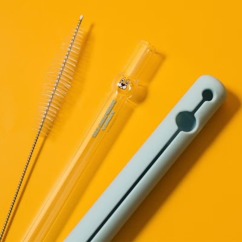 好玻GOODGLAS×餃貓FAMILY - 餃貓造型玻璃吸管