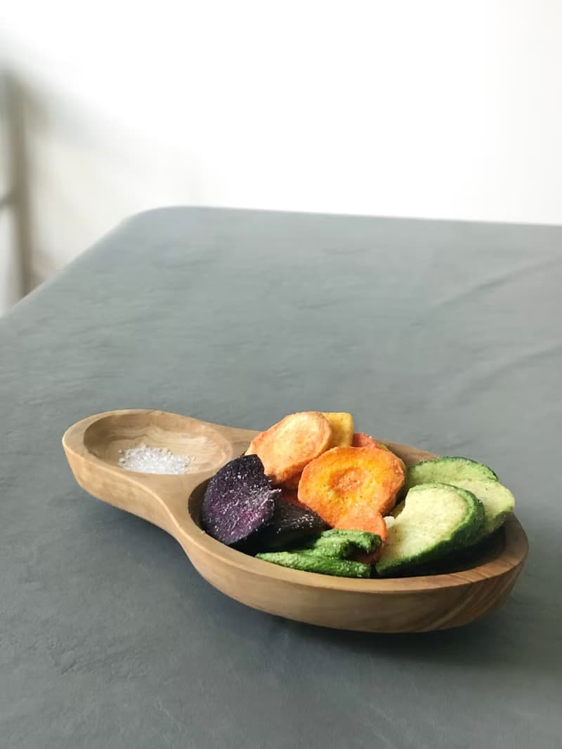 手工橄欖木魚型碟/小食盤