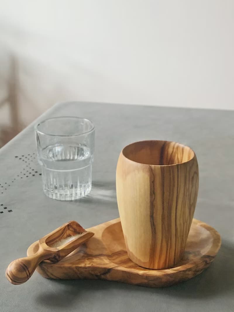 手工橄欖木魚型碟/小食盤