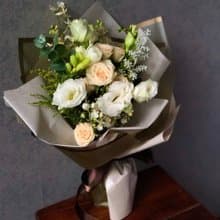 春日玫瑰桔梗鮮花花束 | 畢業 生日首選 | 台北可自取