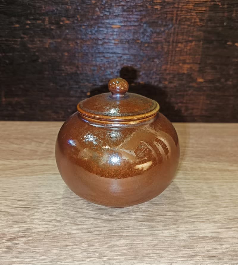 柴燒無釉茶罐2兩罐-鶯歌陶藝家李玟叡
