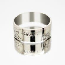 Israel Coin Ring 5 lyre 1978-1979 coin rings for men coin rings for women