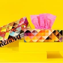 Renova彩色雙色抽取式面紙 南歐風情派對時尚送禮環保不含螢光劑