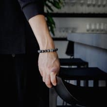 瑞典AWNL  維京 手鍊 灰鷹眼石 男士手鍊 男生手鍊