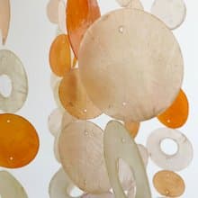 PRE-MADE|Norwegian forest-Donut, RainDrop-Orange|Shell Wind Chime Mobile |#0-456