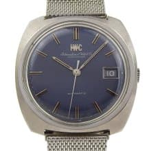 【日本直送】アイダブリューシー シャフハウゼン IWC 腕時計 R814A SS 自動巻き ネイビー文字盤 メンズ【中古】