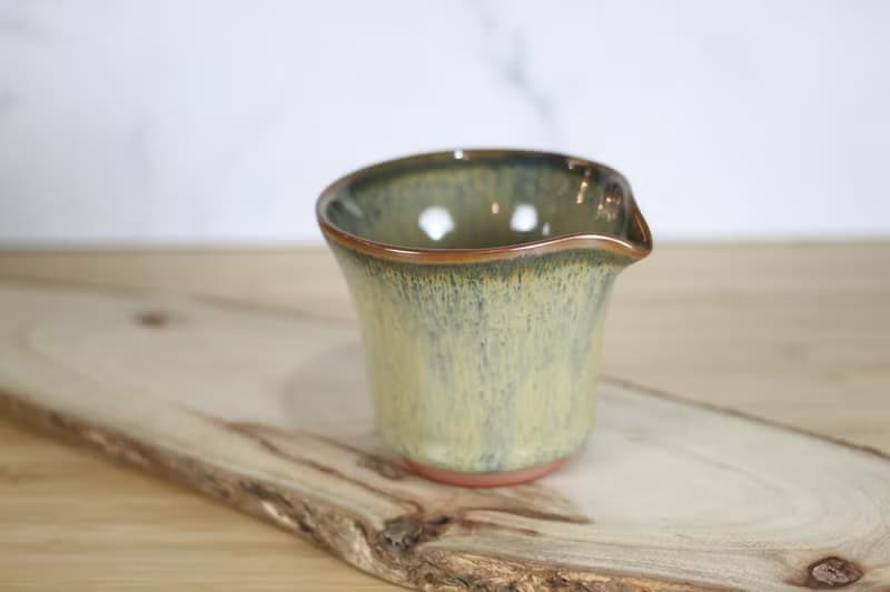 【送禮好物】140ml 天目釉 手工小茶海 公道杯 鶯歌葉敏祥手作